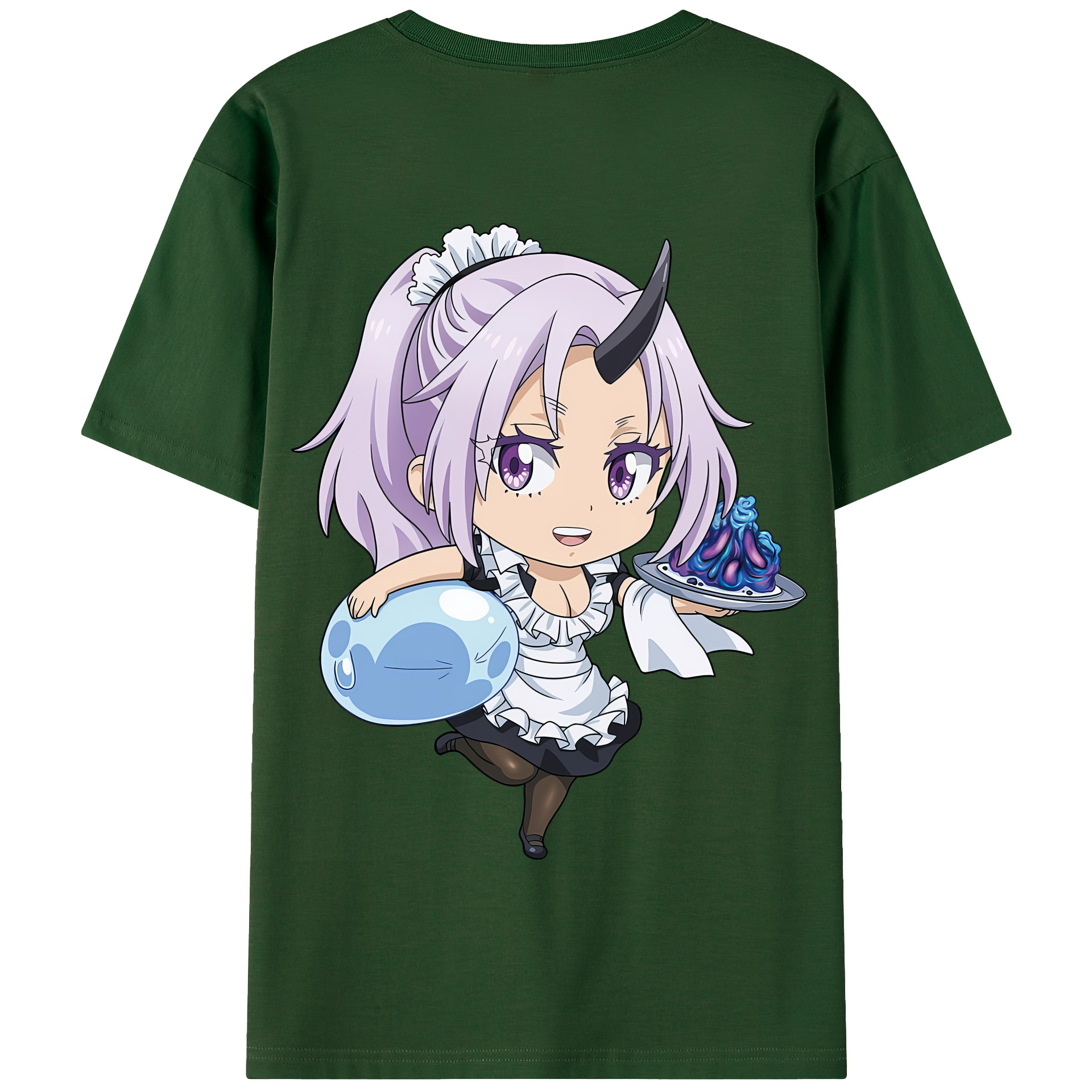 （画像用） 転スラ Regarding Reincarnated to Slime 綿100％半袖Tシャツ（背面プリント）